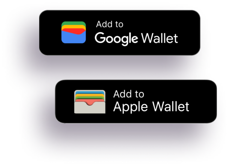 Image showing Google Wallet and Apple Wallet buttons