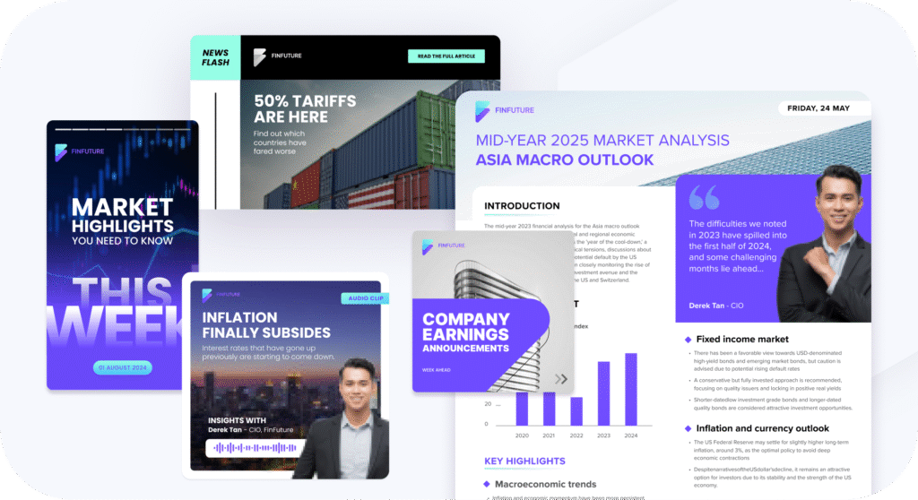 Examples of different content types available with the GoUpscale Content Playbook