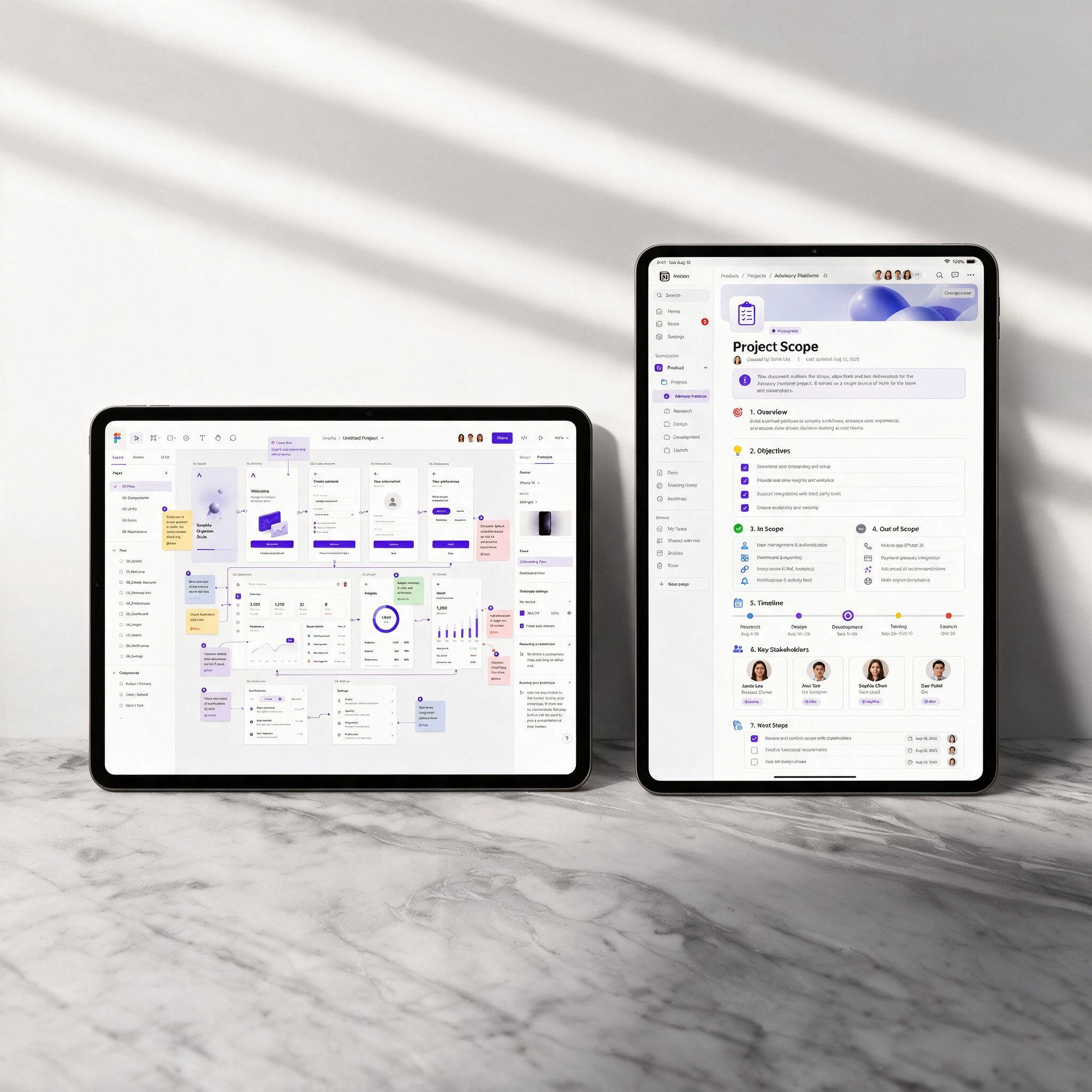 Advisory mockup - GoUpscale